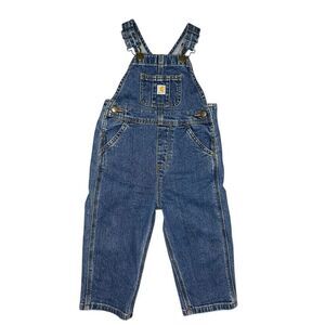 Carhartt Kids 2T Denim Jean Overalls Toddler Baby Boys